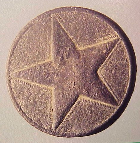 Confederate Hat Star found at Sieana.